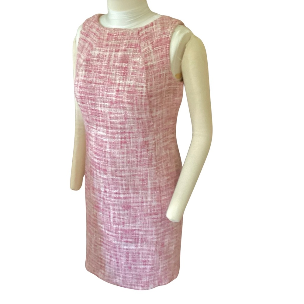 Talbots Pink Tweed Sleeveless Dress